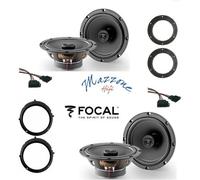 Focal ACX 165 Set 4 Haut Parleur Groupe Volkswagen Brkt / Conn Voiture Portes /