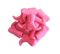 Focal Beads Lot de 12 bottes de cowboy en silicone Rose | Lot de 12 paquets en vrac pour cintres Freshie