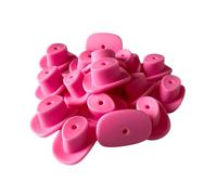 Focal Beads Lot de 12 chapeaux de cowboy en silicone Rose | Lot de 12 paquets en vrac pour cintres Freshie