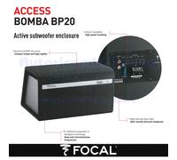Focal BOMBA BP20 Subwoofer Actif 8" Noir 300W Max 4 Ω