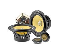 Focal ES165K2E Système de Haut-parleurs de Voiture 16,5 cm, 2 Voies, cône en Fibre aramide Jaune