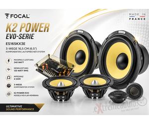 FOCAL ES165KX3E Composants Haut-parleurs Set 3 Voies 16,5 cm (6,5") K2 POWER ...