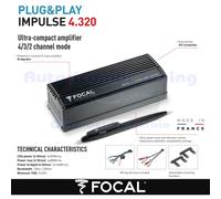 FOCAL IMPULSE 4.320 Amplificateur Compact 4x55Wrms 4ch