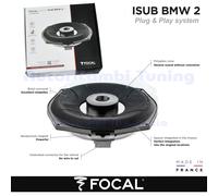 Focal ISUB BMW Subwoofer 2 Ω 20 Cm 8" Sottosedile Noir 90 W 1 Voie