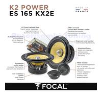 Focal K2 Power Es 165 Kx2 Système D'Enceintes à 2 Voies De 165Mm 240W - 120 Wrms