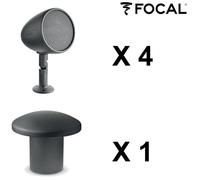 Focal Littora Bundle 4.1 Dark Set de 4 enceintes d'exterieur OD SAT 5 + caisson OD SUB 12, foncé
