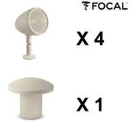 Focal Littora Bundle 4.1 Light Set de 4 enceintes d'exterieur OD SAT 5 + caisson OD SUB 12, clair