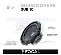 FOCAL SUB10 Caisson De Bass 10" - 25cm 4 Ohm 500W 250 Wrms