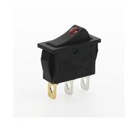 FOCCAR 4Pcs KCD3 Rocker Switch on-Off 2 Position 3 Pin Electrical Equipment with Dot Light Power Switch 16A 250VAC/ 20A 125VAC (Rot)
