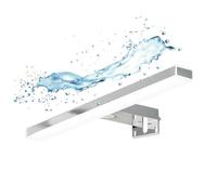 Focco Applique pour miroir LED Esther 28x2,9 cm 5700 K blanc, 6 W, IP44, chrome (ESTHER280NEW)