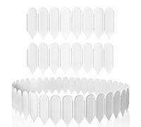 Focenat 10PCS Bordure de Jardin en Plastique, 4m Clôture de Jardin, Bordure de Pelouse Flexible, Palissade de Jardin, Bordure Parterre de Fleurs, Palissade Mini pour Jardin Allée Paysage, 15cm de Haut
