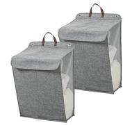 Focenat 2 pcs Paniere a Linge Sale Grand, Panier à Linge, Panier à Linge Pliable, Panier de Rangement, Tissu Oxford Paniers à Linge, Bac Linge Sale, Corbeille à Linge Portable, pour Maison