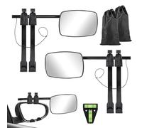 Focenat 2PCS Retroviseur Caravane Voiture, 19x13cm Rétroviseurs Extérieurs, Rétroviseur pour Caravane Universel, Rétroviseur supplémentaire pour Auto Camion Tracteur Camping-car