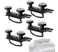 Focenat 4 Kit de Fixation pour Coffre de Toit, Supports de Fixation pour Coffre de Toit, U-boulons en Acier Inoxydable, Accessoires Montage Universel pour Coffre de Toit avec 8 Contre-écrous