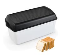 Focenat Boîte à Pain avec Séparateur et Couvercle Bread, Boite a Pain Chauffable, Boite à Pain, Garder la Fraîcheur Longtemps Huche à Pain, Grande Boîte à Pain pour Sandwich Grillé (33 x 17 x 15 cm)
