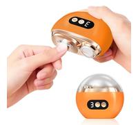 Focenat Coupe Ongle Electrique,2 En 1 Coupe-Ongles Automatique,3 Vitesses,Coupe ongle electrique pour pied,Coupe Ongle Lime Électrique,avec Lumière LED,Pour Bébés,Adultes,Personnes Âgées (Orange)