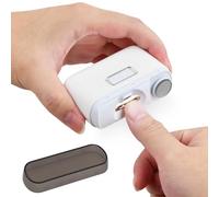 Focenat Coupe Ongle Electrique, Coupe-Ongles Automatique, Rechargeable USB, Lime a Ongle Electrique avec Lumière LED et Rangement Automatique pour Enfants Adultes et Personnes Âgées