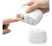 Focenat Coupe-Ongles Électrique 3 en 1, Coupe Ongles Automatique avec Polissage et Lumière LED, Rechargeable USB, Portable Lime a Ongle Électrique pour Bébés, Adultes, Personnes Âgées (Blanc)
