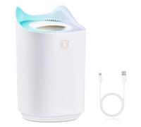 Focenat Humidificateur 3L, 36dB Silencieux pour Chambre et Plantes, Avec Lumière LED et Double-Spray, USB Humidificateur d'Air pour Bureau, Voiture, Chambre Bébé