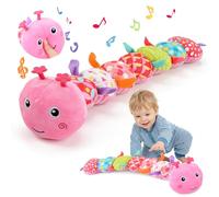 Focenat Jouet Bebe 0 3 6 Mois, Jouet Bébé Peluche Chenille Musicale, Peluche Chenille Musicale, Jouets Sensoriel Bebe, Cadeau Naissance Garcon Fille