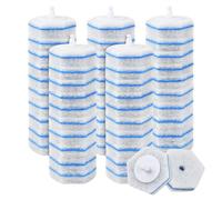 Focenat Lot de 50 Têtes de Rechange jetables pour Brosse de Toilette, Recharges Tête de Brosse de Toilette, Tête de Rechange pour Brosse WC, Brosse de Toilett de Rechange Jetable, pour Salle de Bain