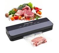 Focenat Machine à emballer sous vide, 5 en 1, 65 KPA, pour aliments, avec 10 sacs sous vide, soudure de 30 cm de long