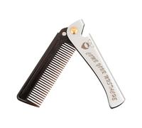 Focenat Peigne à Barbe, Peigne de Poche Homme, Peigne Pliant, Peigne Cheveux, Peigne Barbe Poche, Peigne en Métal, Peigne Pliable pour Maison, Salon, Homme, Peignage Des Cheveux