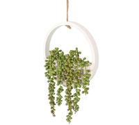 Focenat Plantes artificielles suspendues,Succulentes Artificielles Plantes Suspendues,Collier de Perles en Pot avec Cordon de 21cm,Panier Plante,pour Fête De Mariage Maison Jardin Décoration Murale