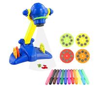 Focenat Projecteur de Dessin pour Enfants, Projecteur à Dessin avec 32 Motifs, Apprendre à Dessiner avec Un Modèle Projeté, Cadeau pour Garçons et Filles, Jeu Créatif (Bleu)