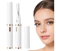 Focenat Recourbe Cils Chauffant Électrique Rechargeable, 3 Température Réglable, Double Face Clip et Peigne, Chauffage Rapide, Portable, Longue Durée pour Cils Naturels et Faux