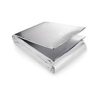 Focenat Reflecteur de Chaleur pour Radiateur, 60cm x 5m Isolant Thermique en Film Aluminisé a Bulles Double Face, 3-4mm Réfléchissant Isolant Thermique Mur pour Isolation du Toit, Sol, Plafond