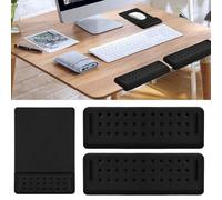 Focenat Repose Poignet Clavier et Souris, Tapis de Souris Ergonomique Repose Poignet, Coussin de Support pour Coude de Bureau pour Soulagement de la Douleur