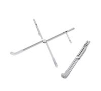 Focenat Support Ordinateur Portable, Support PC Portable, Pliable, Porte Ordinateur Portable, Aluminium, Argent, 23 x 22 x 9 cm, Support pour Ordinateur pour Ordinateur Portable, Bureau