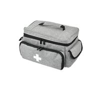 Focenat Trousse de Secours Vide, Sac de Médecine Portable, Trousse de Médecine, Étanche, Trousse Pharmacie Voyage, Sac d'urgence pour Maison, Bureau, Voiture, Outdoor, Gris