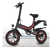 FOCIEL Vélo électrique 14" avec moteur de 250 W, vélo pliant avec batterie au lithium 36 V 10 Ah, vitesse maximale jusqu'à 25 km/h, portée 30-45 km, Ebike Uomo Donna