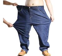 Focisa Homme Jeans Jean Grande Taille Bleu Jeans Hommes 5XL 6XL 7XL 8XL Noir Extra Large Oversize Hommes Élastique Stretch Denim Pantalon Homme Jean Marque Pantalon 7XL