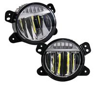 FOCKCPGEGV Feux Antibrouillard Ensemble de feu brouillard Pour Avant LED blanc et jour Compatible avec Jeep Pour Wrangler JL
