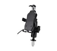 FOCKCPGEGV pour NINJA400 pour Ninja 400 pour ZX-6R pour ZX-10R pour ZX-14R Cadre De Navigation GPS Moto Support Téléphone Portable Support Plaque Navigation pour Moto(A Logo Ninja USB)