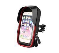 FOCKCPGEGV Support Moto Téléphone Portable Guidon Sac Étui Étanche Vélo De Couverture Navigation 2021 Support Plaque Navigation pour Moto(Red)