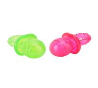 Focket 2pcs Pip Puppy Molaire Clean Dent Toy Pacificier Mâter Les Jouets D'entraînement pour Chats pour Chiens, Son Plus Grand à L'intérieur, Fabrication Exquise, Couleurs Vives