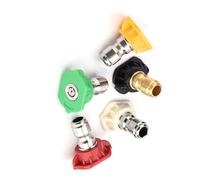 Focket Affiche de la Pointe de la Pointe du Disque de qualité Spraz Quality High Pression Connexion, 5 Pièces en Acier Inoxydable pour une Machine à Laver de 4000 Psi
