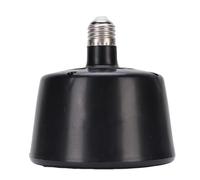 Focket Ampoule Chauffante pour Reptiles, Contrôle de Température Sécurisé, Lampe Chauffante Économique et Étanche pour Poulets, Construction Incassable, pour Cages d'Animaux (BLACK)