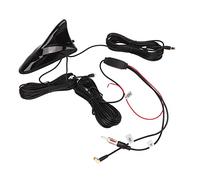 Focket Antenne Aileron de Requin, Antenne de Toit Universelle GPS Dab WiFi AM/FM, Antenne de Toit de Voiture de Remplacement pour SUV, Camion, Camionnette, la Plupart des Véhicules (Noir)