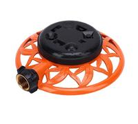 Focket Arroseur de pelouse 8 Modes, Arroseur avec tête à molette réglable, Base décorative en métal Robuste, raccord Rotatif en métal, pour l'arrosage des pelouses, Cours et Jardins (Style européen)