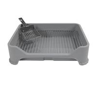 Focket Bac à Litière pour Chien, 50,8 X 35,6Cm, Bac à Litière Portable D'intérieur pour Chien, Lavable et Anti-Fuite, Support pour Tapis de Dressage pour Chien de Petite et Moyenne