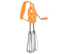 Focket Batteur à Main, Fouet à œufs en Acier Inoxydable à Rotation Automatique, Batteur à Manivelle avec Double Tête pour œufs, Beurre, Farine, café, Cocktail, Mélange, Fouet, Battement, Agitation