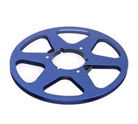 Focket Bobine de Ruban Adhésif Bobine à, Construction en Alliage d'aluminium avec 6 Trous de Résistance au Vent pour une Résistance à la Flexion, Réceptrice avec Ouverte de 10 Pouces pour (BLUE)