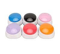 Focket Boutons de Communication pour Chien, Enregistrement de 30 Secondes, Ensemble de 6 Pièces pour Parler de Chien, Boutons Enregistrables pour avec Six Couleurs pour Le Dressage des Animaux de