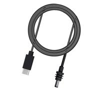 Focket Câble d'alimentation Mini Mini USB C à DC, Cordon de Charge de Cric de Baril Imperméable 18AWG avec Une Entrée Masculine de Type C de 100W pour 65W PD Source 33ft