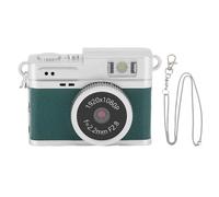 Focket Caméra Numérique, Petit Rétro 1080p FHD 0,96 Pouce écran de Trousque Caméra avec Lumière Flash 4 Filtres, Camara Portable Compact pour Les Enregistrements d'apprentissage de (Green)